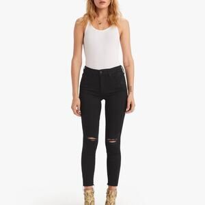 MOTHER looker ankle fray guilty as sin mid rise skinny size 25